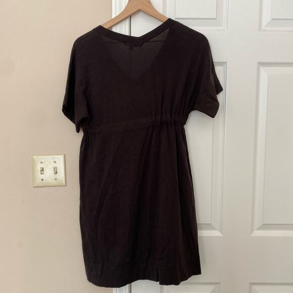 Theory Women's Annya Align Black Tie Waist Dress Size Small Minimalist - Picture 7 of 10